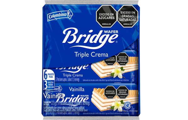 GALLETA WAFER BRIDGE XL  VAINILLA 12*6*3