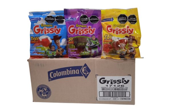 DULC GOMA GRISSLY TOY STORY BOLSA 24*70