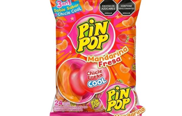 DULC CHUP PIN POP MANDARINA FRESA16*24UN